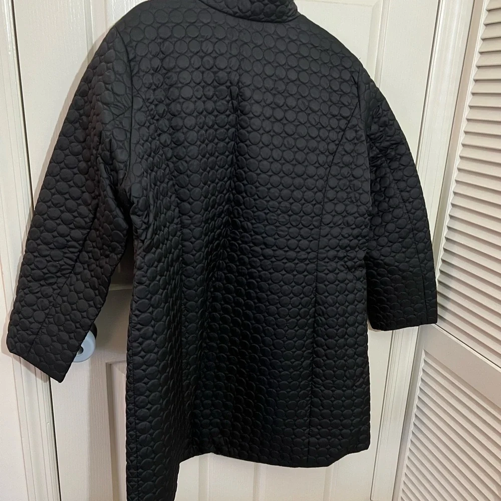 Black Quilted Coat - Picture 5 of 5